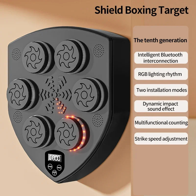 New Smart Music Boxing Machine Adult/Children Sports Fitness Boxing Trainer Home Exercise Response Training Boxing Wall Target - Sun Studio