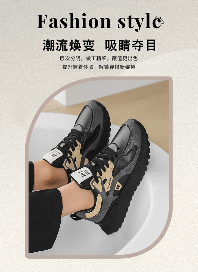 Comfortable And Breathable Sports Shoes For Men's New Spring And Autumn Style Ins Trendy Leisure Hong Kong Style Running Travel - Sun Studio