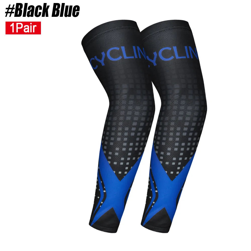 1Pair Sports Cooling Cycling Arm Sleeves Anti-UV Protection Elastic Arm Cover for Driving Running Basketball Football Golf - Sun Studio