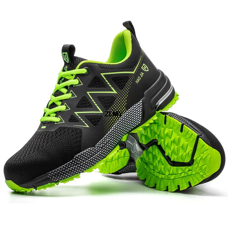 Fashion Safety Shoes Men Steel Toe Sneakers Puncture Proof Breathable Work Safety Boots Man Comfy Work Shoes Male Security Boots - Sun Studio