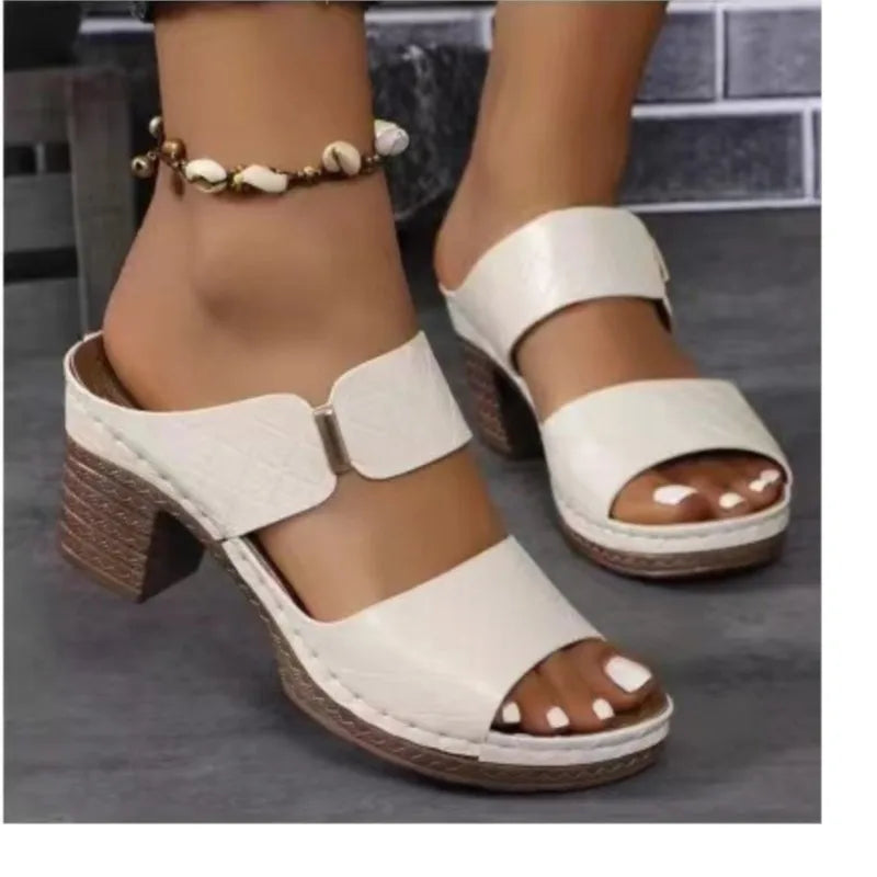 Summer Sandals Shoes Women Elegant Sandals Woman Slides Women Shoe Wedge Shoes Woman Breathable Footwear Female Slippers Woman - Sun Studio