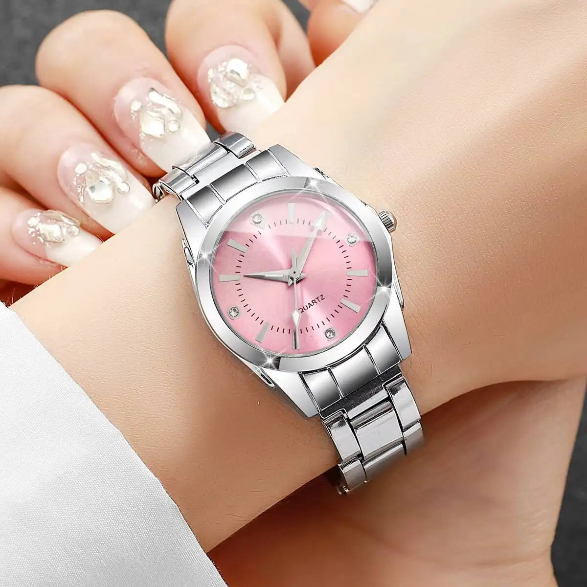 Luxury Rhinestone Women Watches Casual Quartz Wrist Watches For Ladies Clock Reloj Mujer（Without box） - Sun Studio