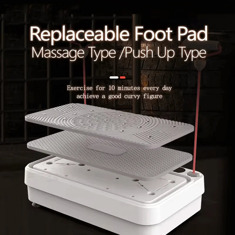 Fitness Body Vibration Plate Abs Material Workout Fitness Fat Vibrator Platform - Sun Studio