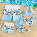 Family Matching Suits Boys Beach Shorts Mother Daughter Swimwear Father Son Swimsuit   Summer Bikini New Kids Prints Clothes - Sun Studio