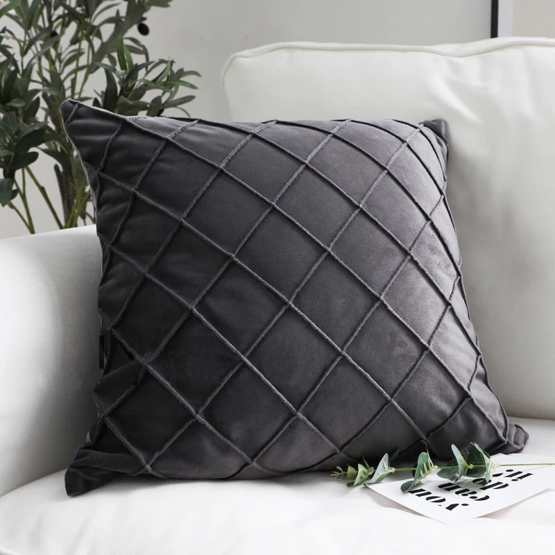 Multi-Color Velvet Cushion Cover For Sofa Living Room Soft Pillowcase Nordic Style Modern Home Decor Zipper Fundas De Cojines - Sun Studio