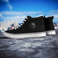 High Top Canvas Shoes Men Shoes Fashion Classics Casual Shoes Solid Color Lace Up Running Shoe High Quality Flat Male Sneakers - Sun Studio