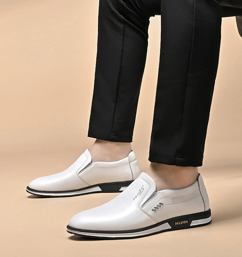 Brand Leather Shoes for Men Designer Loafers High Quality Adult Moccasins Men Driving Shoes Male Footwear Men's Formal Shoes - Sun Studio