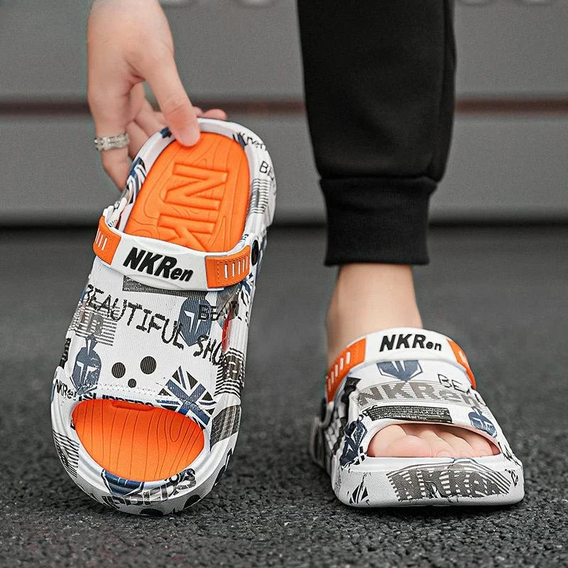 Soft Men's Shoe Eva Outdoor Sabot Male Slipper Fun Designer Luxury Low Price 2025 Fashion Comfortable High Quality Pvc Slides