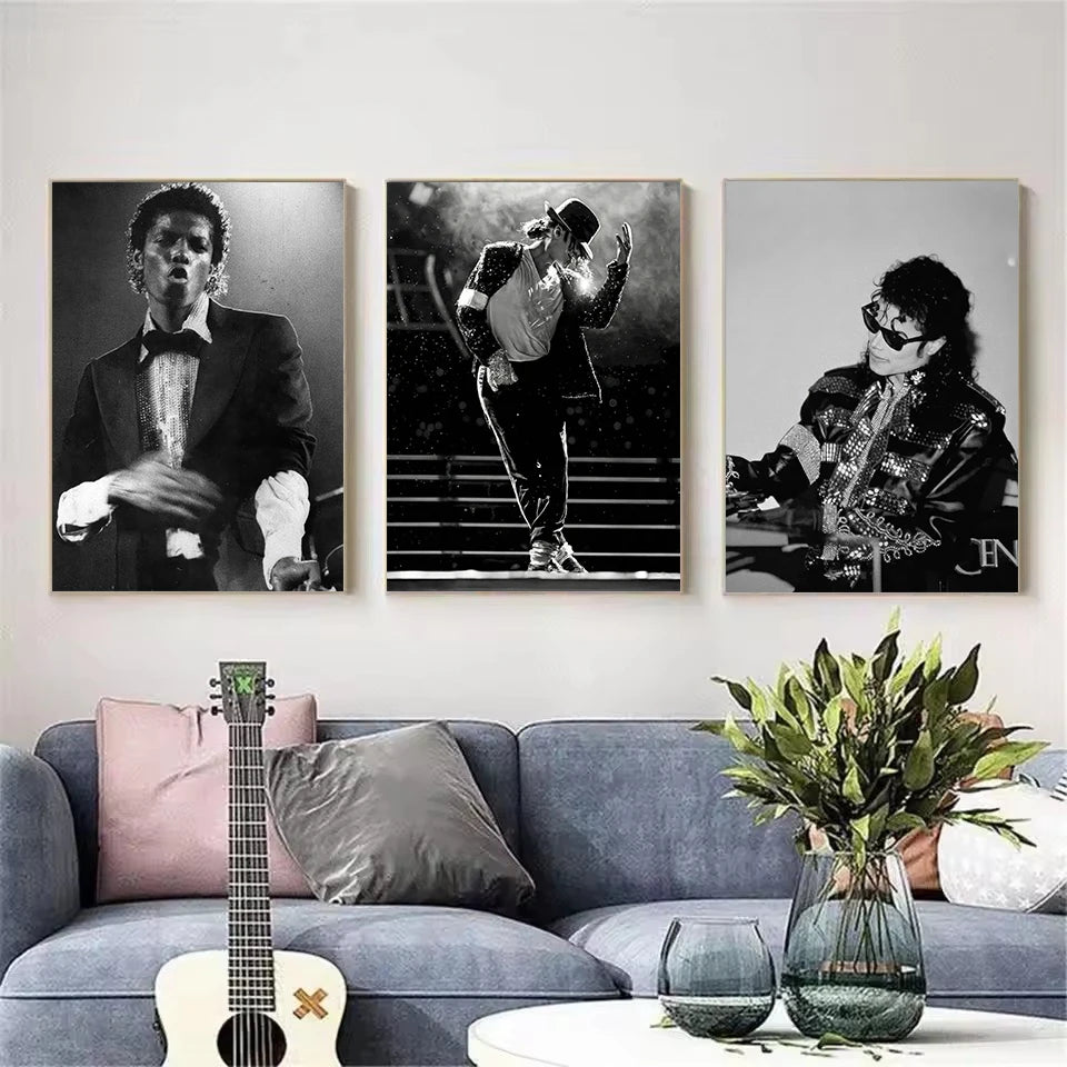Michael 2026 Movie Biopic Michael-Jackson Style Dance Photography Poster Canvas Painting Wall Art Pictures Home Decor Gift - Sun Studio
