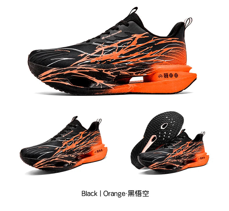 Men Sport Shoes Professional Cushioned Carbon Plate Running Shoes Breathable Couple Casual Sneakers Marathon Athletic Footwear