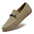 Fashion Brand Men's Spring Suede Casual Leather Shoes Bean Shoes New Outdoor Men's Comfortable Soft Soled Non Slip Driving Shoes