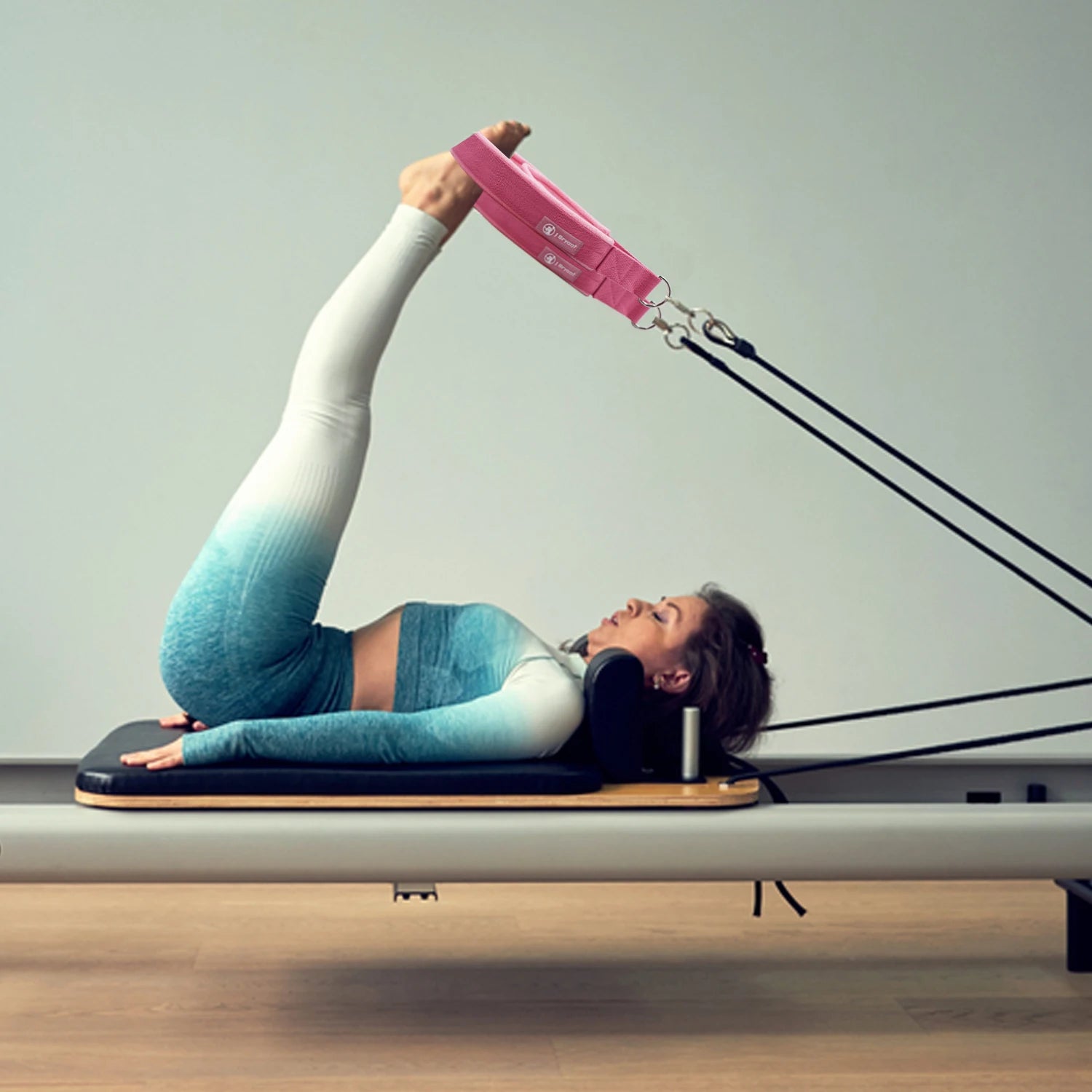 Pilates Double Loop Straps for Reformer Fitness D-Ring Straps ,Yoga Exercise Accessories for Home Gym Workout,1 Pair - Sun Studio