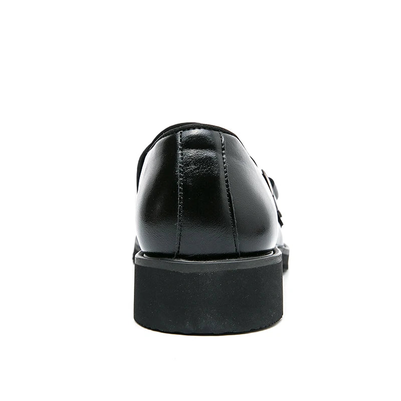 2023 Man Split Leather Shoes Rubber Sole Man Business Office Male Dress Lether Shoes Genuine Leather Wedding Party Shoes Plus 46