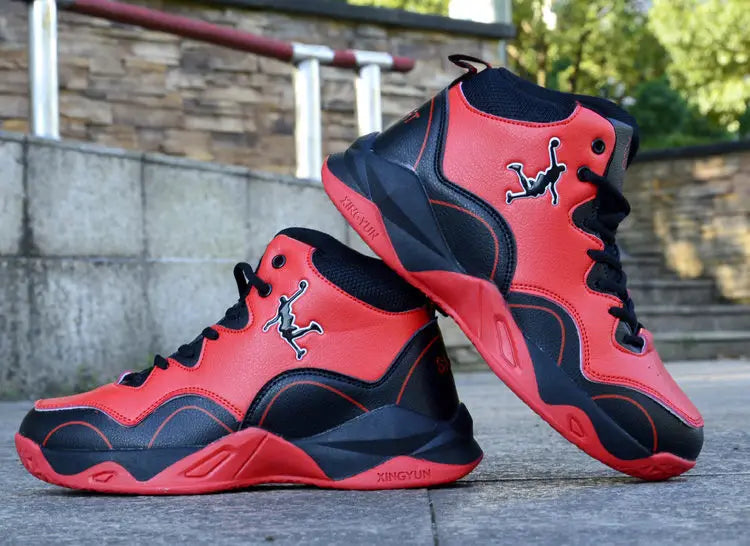 Brand Professional Men's White Red Blue Basketball Shoes Basketball Sneakers Anti-skid High-top Couple Man Basketball Boots