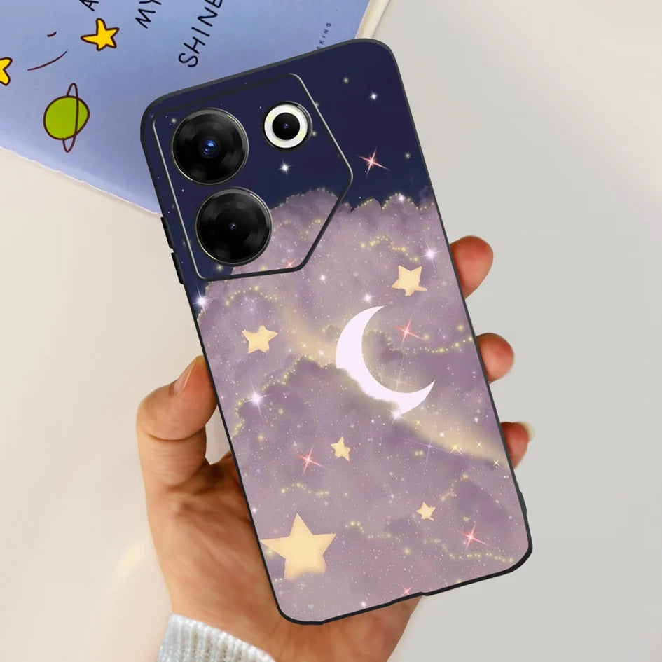 For Tecno Camon 20 Pro 5G Case 2023 Cute Love Heart Football Slim Cover Soft Silicone Funda For Tecno Camon20 Pro 5G CK8n Bumper