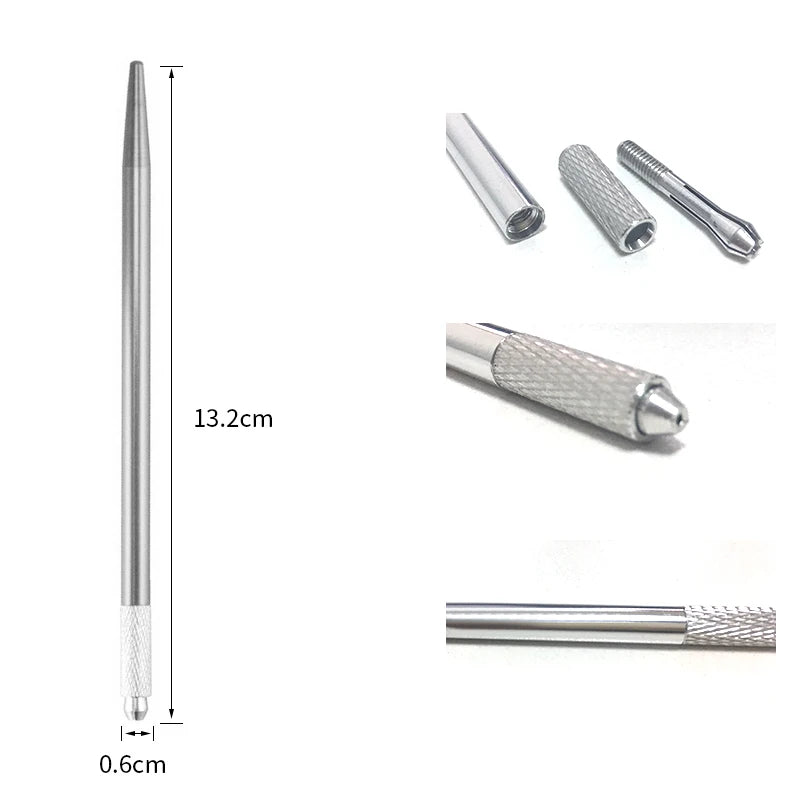Microblading Pen Permanent Makeup Holder Fog Eyebrow Manual Micropigmentation Colors Machine Eyeliner Round Needles Tattoo - Sun Studio