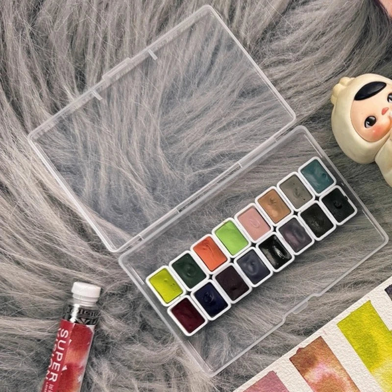 New SuperVision Layered Color Watercolor Pigment 16 Colors 0.5/1/2ML Portable Watercolor Packaging Student Painting Art Supplies - Sun Studio