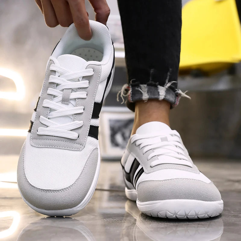 Men's Wide Toe Box Barefoot Shoes Minimalist Sports Shoes with Zero Drip Soles The Best Breathable Mesh Designer Men's Running - Sun Studio