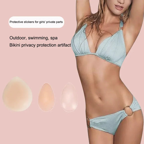 2Pcs/Set Private Concealer Silicone Pads Part Reusable Nursing Adhesive Swimsuit Sticker Women Protector Invisible Parts - Sun Studio