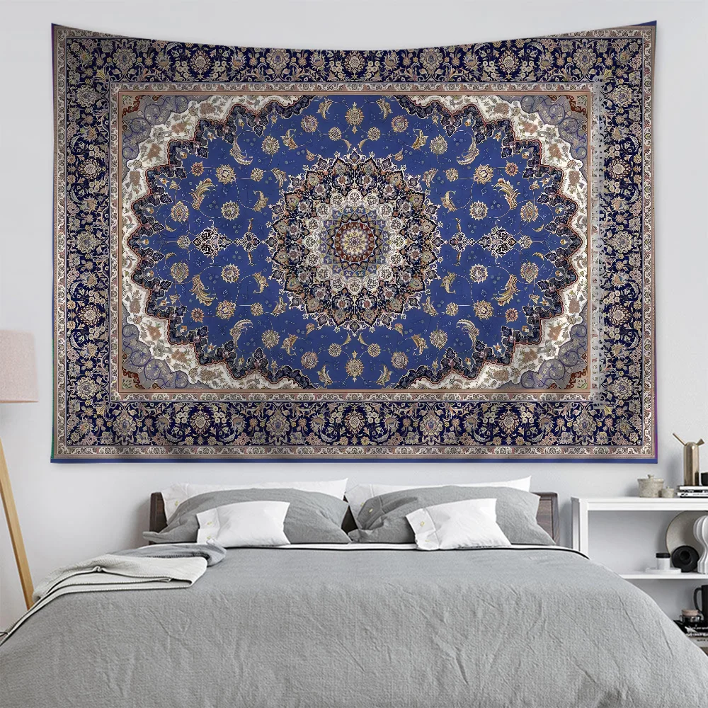 Luxury American Retro pattern Customizable  Cartoon Tapestry Bohemian Wall Tapestries Mandala Home Decor - Sun Studio
