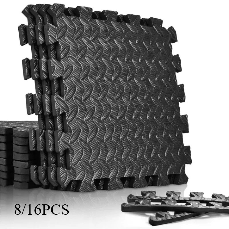 8/16 Pcs Foam Fitness Non Slip Yoga Mat Fitness Floor Tile Protection Pad Fitness Equipment Mat Suitable for Indoor Fitness - Sun Studio