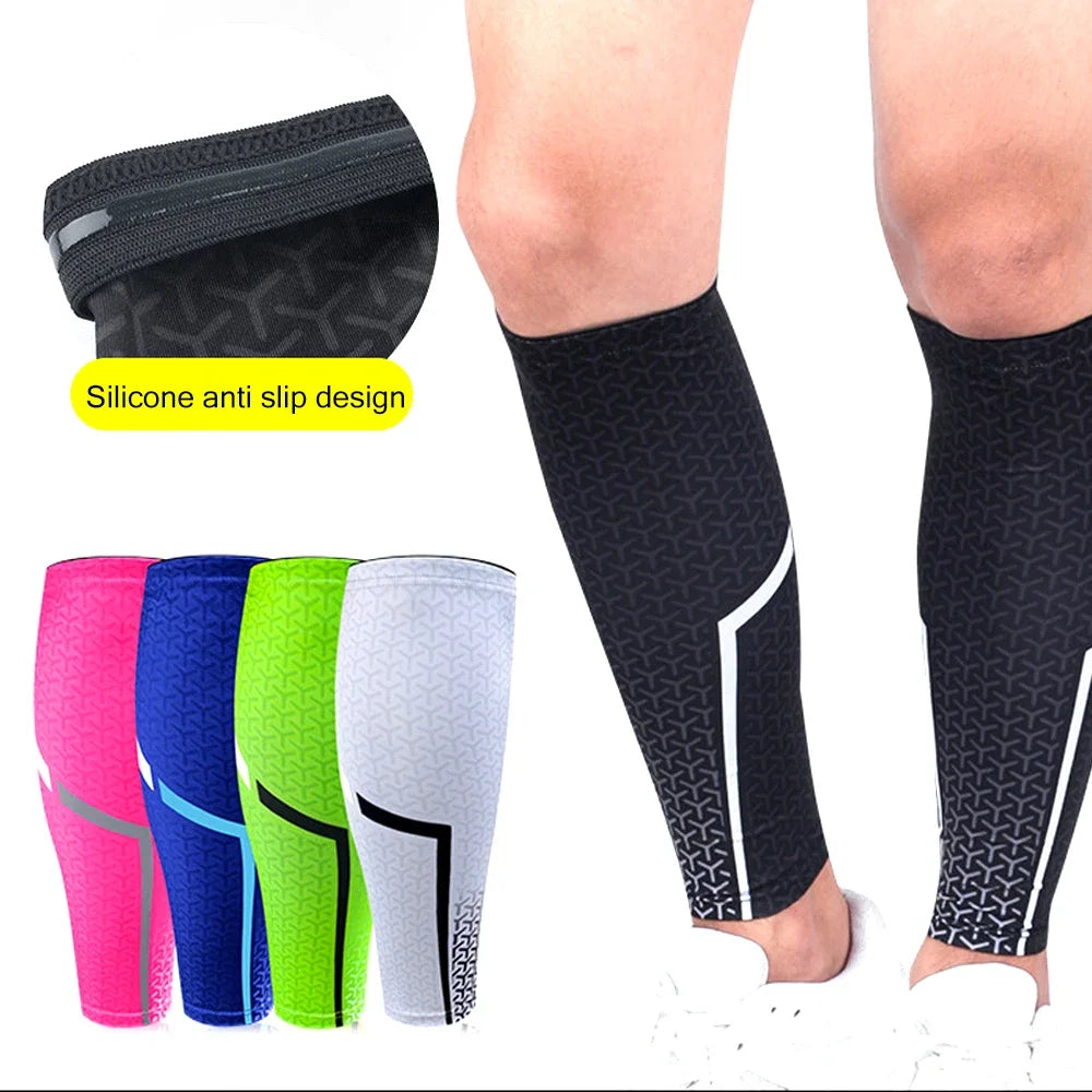 1Pair Calf Compression Sleeves Shin Splints Leg Warmers Basketball Gym Running Football Cycling Breathable Sport Equipment Socks - Sun Studio