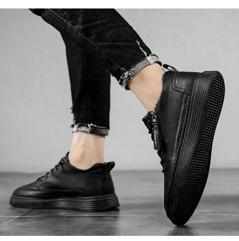 Sports Shoes Men's High-top Casual Shoes Platform Footboard Shoes Spring and Autumn Comfortable Fabrics Luxury Designer Shoes - Sun Studio