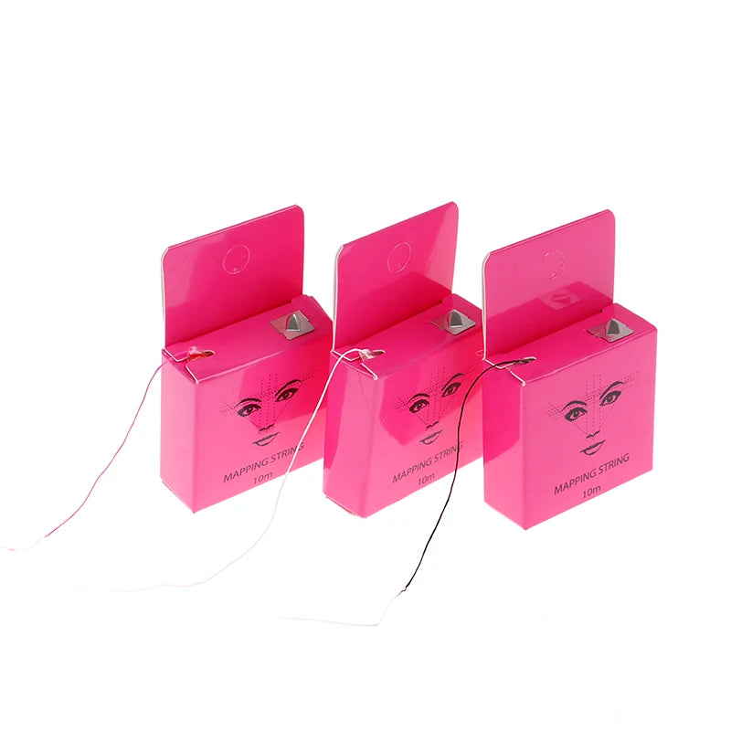 Make Up Dyeing Liners Thread Semi Permanent Positioning Eyebrow Measuring Mapping Tool Pre-ink String For Microblading Eyebow - Sun Studio
