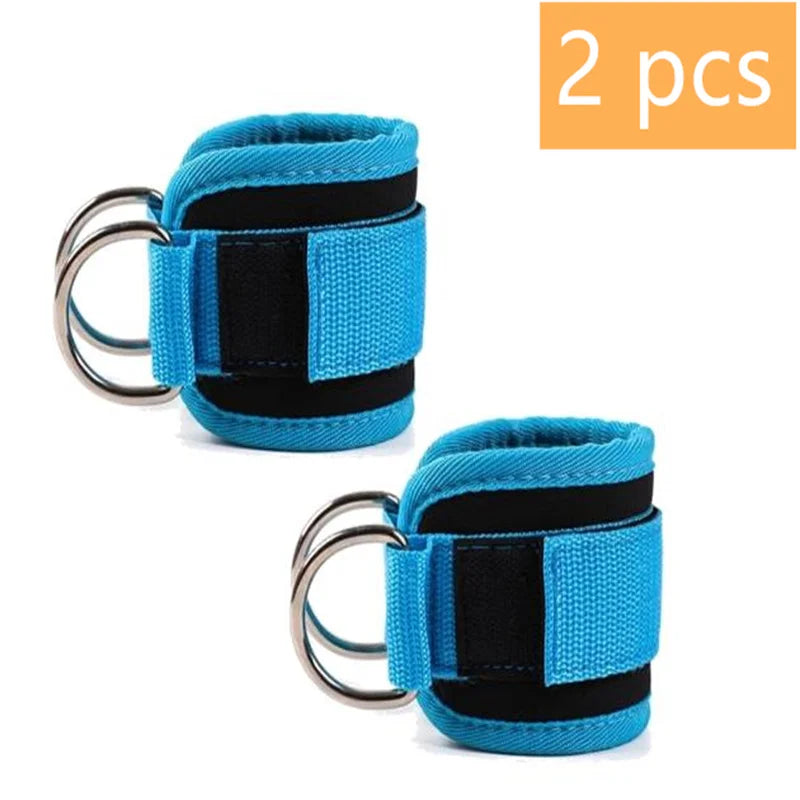 1/2/4 Pcs Cable Ankle Straps Double D-Ring Ankle Cuffs For Gym Workouts Glutes Legs Strength Training Support Sport Abductors - Sun Studio