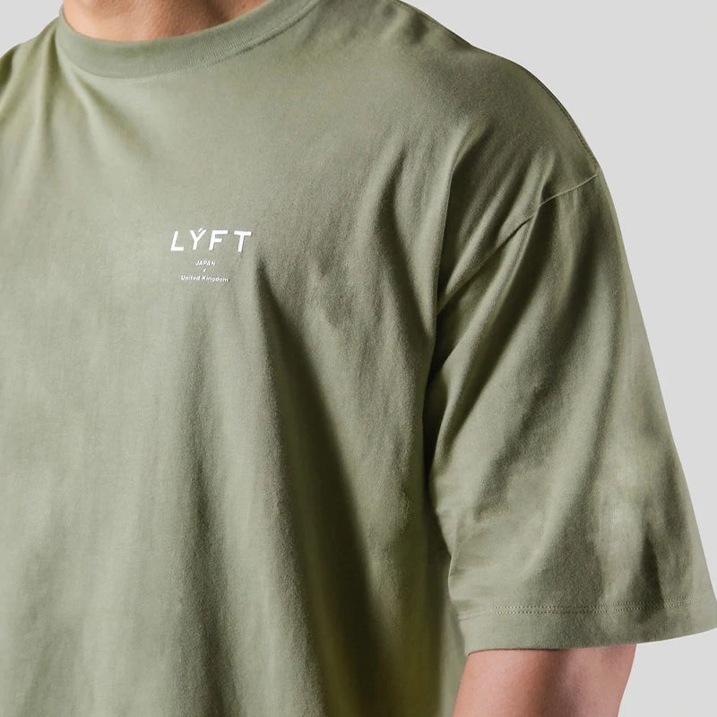 Gym Fitness Shirt Men Running Sport Loose T-shirt Short Sleeve Cotton Tee Tops Summer Male Bodybuilding Training Workout Apparel - Sun Studio