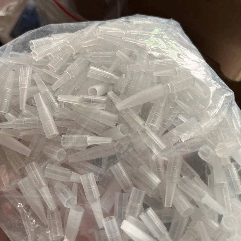 100p 1RL/3RL/5RL/5F/7F Individual Packed Eyebrow Tattoo Tip Permanent Makeup Machine Tattoo Needle Tip Tattoo Nozzle Needle Caps - Sun Studio