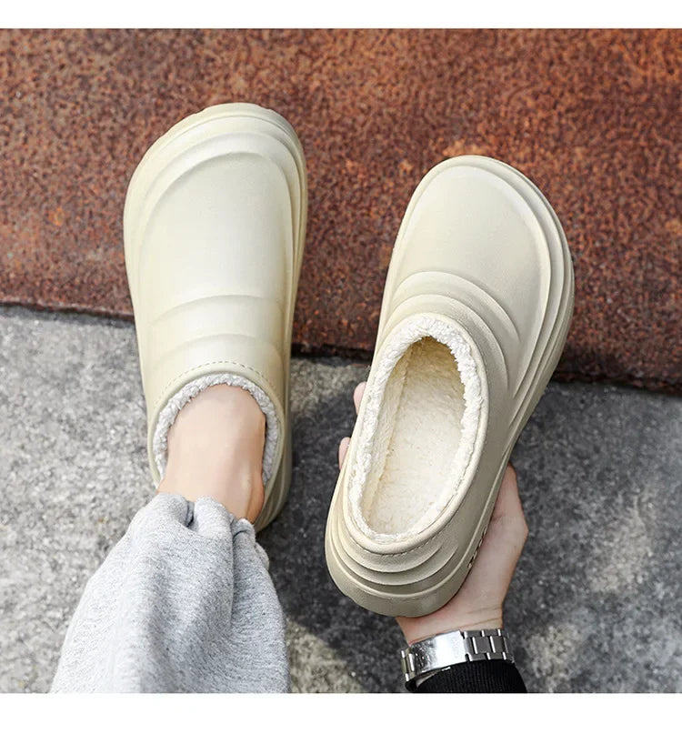 Waterproof Cotton Chef Shoes For Men Anti-Slip Work Footwear Warm Comfortable Kitchen Specialized Shoes With EVA Outsole - Sun Studio