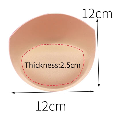 1pair Sponge Inserts In Bra Padded for Swimsuit Breast Push Up Fill Brassiere Breast Patch Pads Women Intimates Accessories - Sun Studio