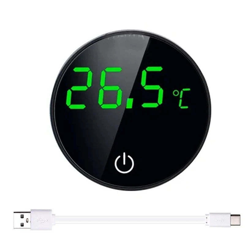 8 Styles Cordless Aquarium Thermometer Lcd Digital External Thermometer Glass Thermometer Fish Tank Mini Suction Cup Thermometer - Sun Studio