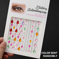 1Pcs Face Diamond Gem Sticker 5D Colorful Rhinestone Tattoo Stickers Fo Festival Nail Body Makeup Bling Jewelry DIY Face Sticker