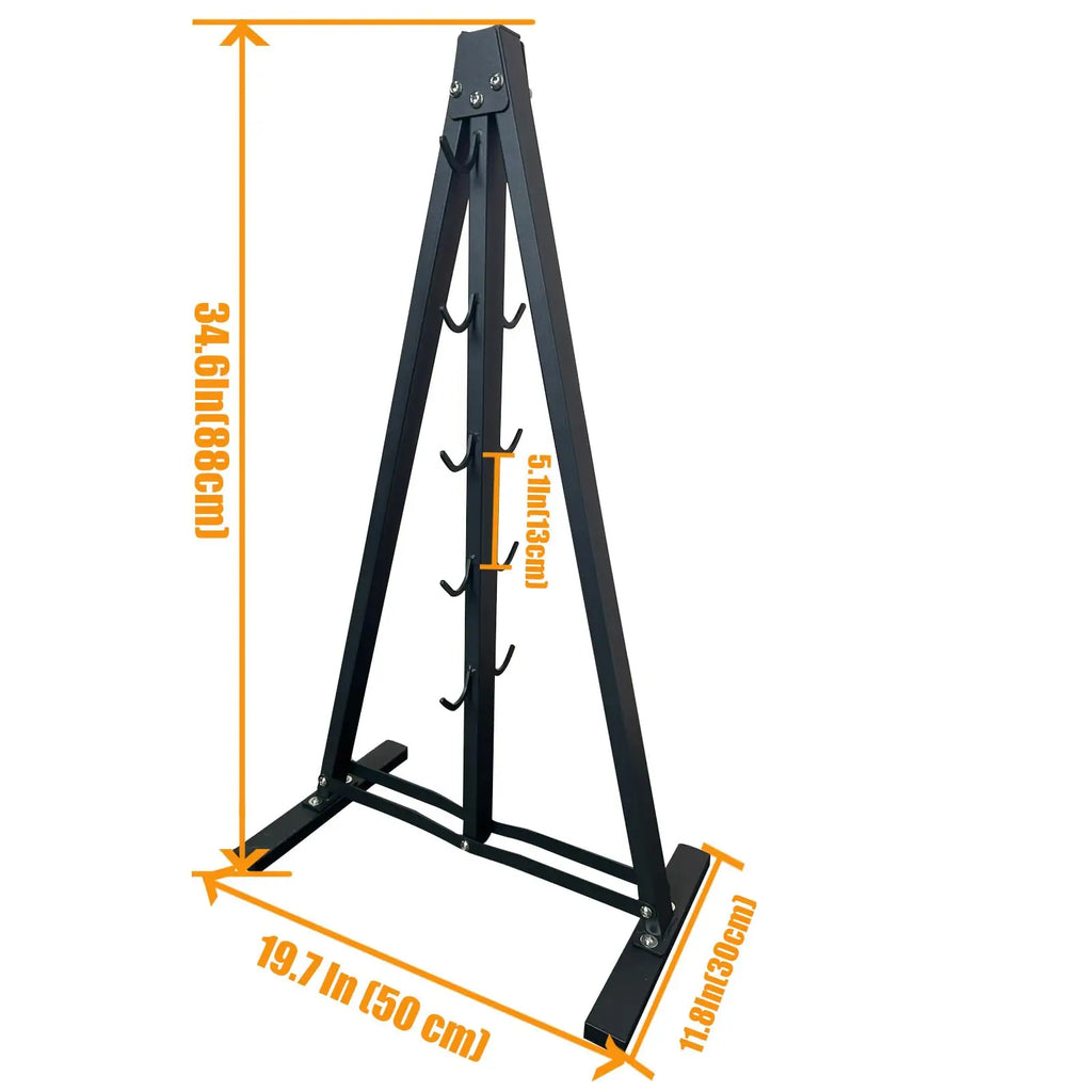 Gym Fitness LAT Pull Down Bar,Storage Rack,Heavy Duty,A-Frame Stand,Support Base for LAT Pulldown Attachments,LAT Bar - Sun Studio