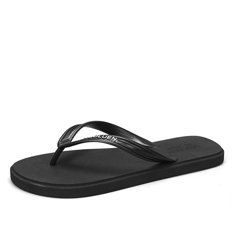 New men's flip flops with soft sole, comfortable, open toe flip flops for indoor and outdoor walks, summer beach flip flops for - Sun Studio