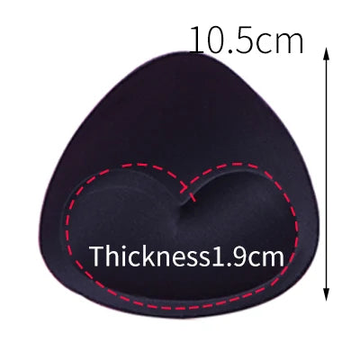 1pair Sponge Inserts In Bra Padded for Swimsuit Breast Push Up Fill Brassiere Breast Patch Pads Women Intimates Accessories - Sun Studio