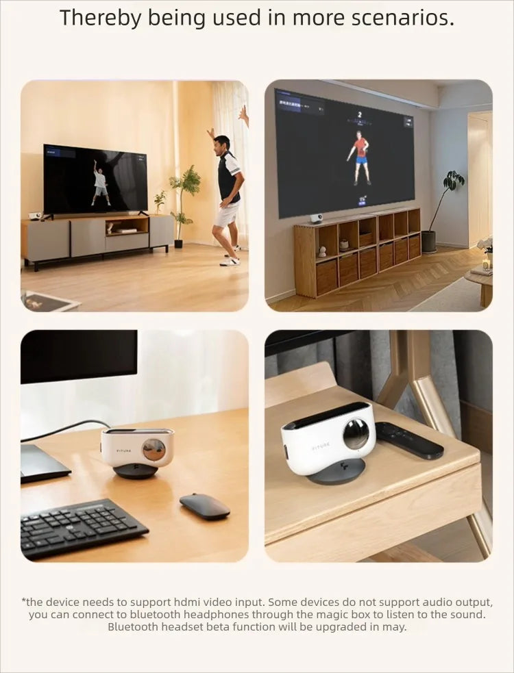 Fitness Magic Box AI, Intelligent Somatosensory Exercise, TV Projection, Console Game Dance Machine Home Fitness Equipment - Sun Studio