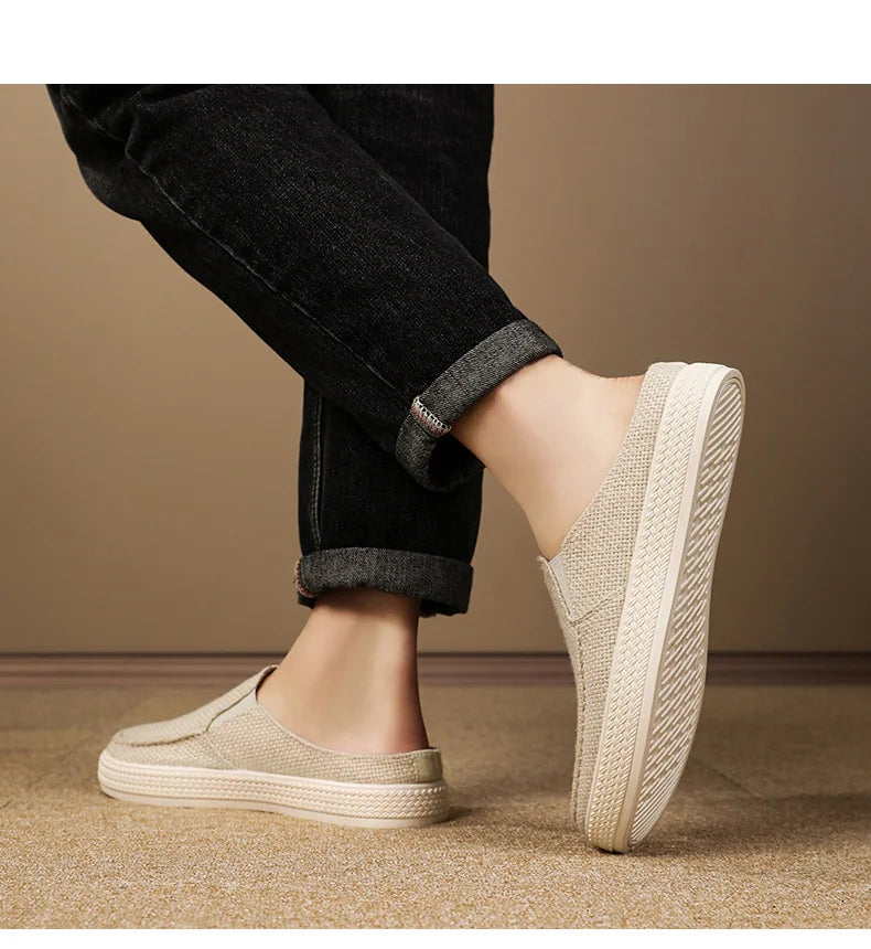 Half Slipper Man Shoes Summer Breathable Casual Comfortable Wearing Outside Slippers At Home Men's Shoes Free Shipping Shoes - Sun Studio