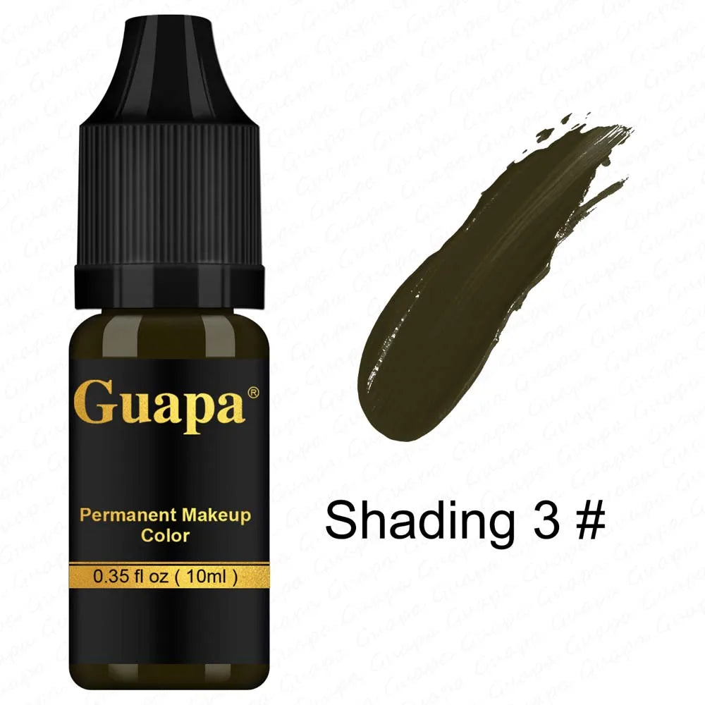 10ML Tattoo Ink Mikropigment Lippen Augenbrauen Permanente Makeup Pigment Tattoo Zubehör für Tattoo Augenbrauen Eyeliner Lippen
