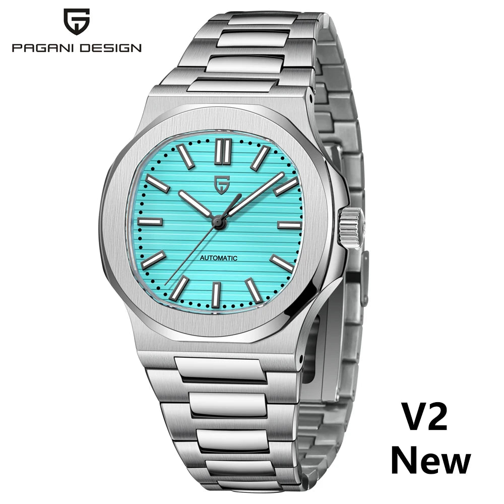 PAGANI DESIGN 2025 New Men's Watches Luxury Automatic Watch For Men Mechanical 40MM WristWatch Stainless Steel AR Sapphire glass - Sun Studio