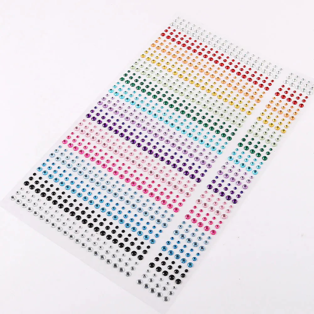 Face Decorations Rhinestone Stickers for Music Festival Halloween Party Mobile Crystal Sticker Women Girls DIY Diamond Stickers - Sun Studio