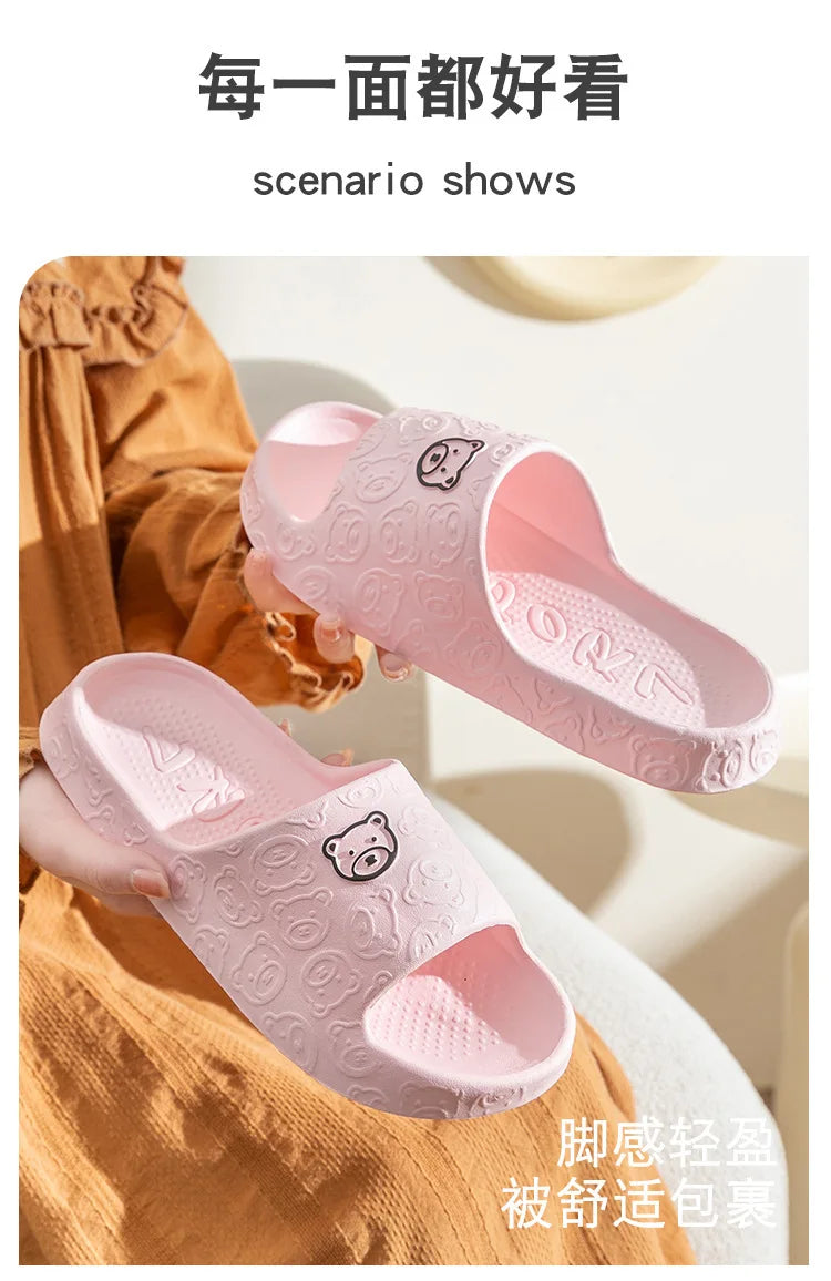Anti-slip Indoor Toilet Slippers Bathroom Home Use Wearing a Slug Outside Living Room Slippers New Summer House Shoes Slipper - Sun Studio