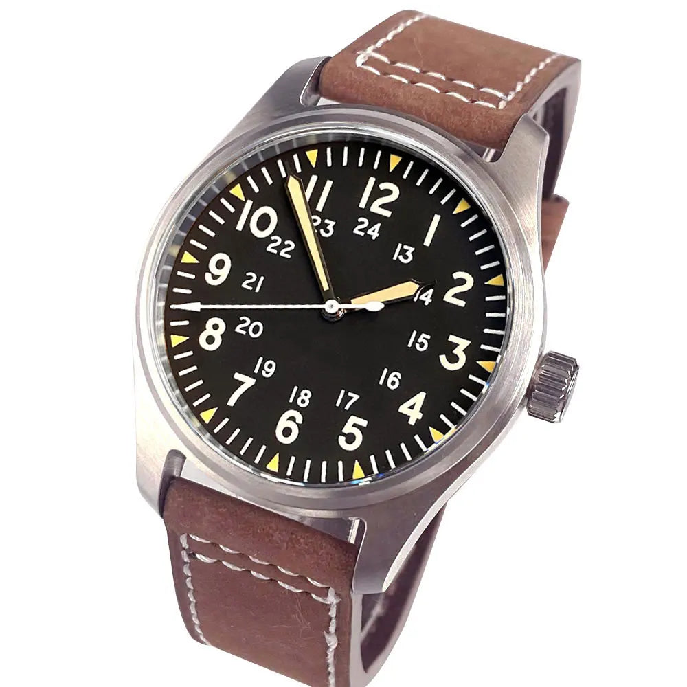 39mm Pilot Aviator Diving Watches Miyota8215 Automatic Mechanical Watch for Men 20BAR Waterproof Sapphire Crystal 316L Steel - Sun Studio