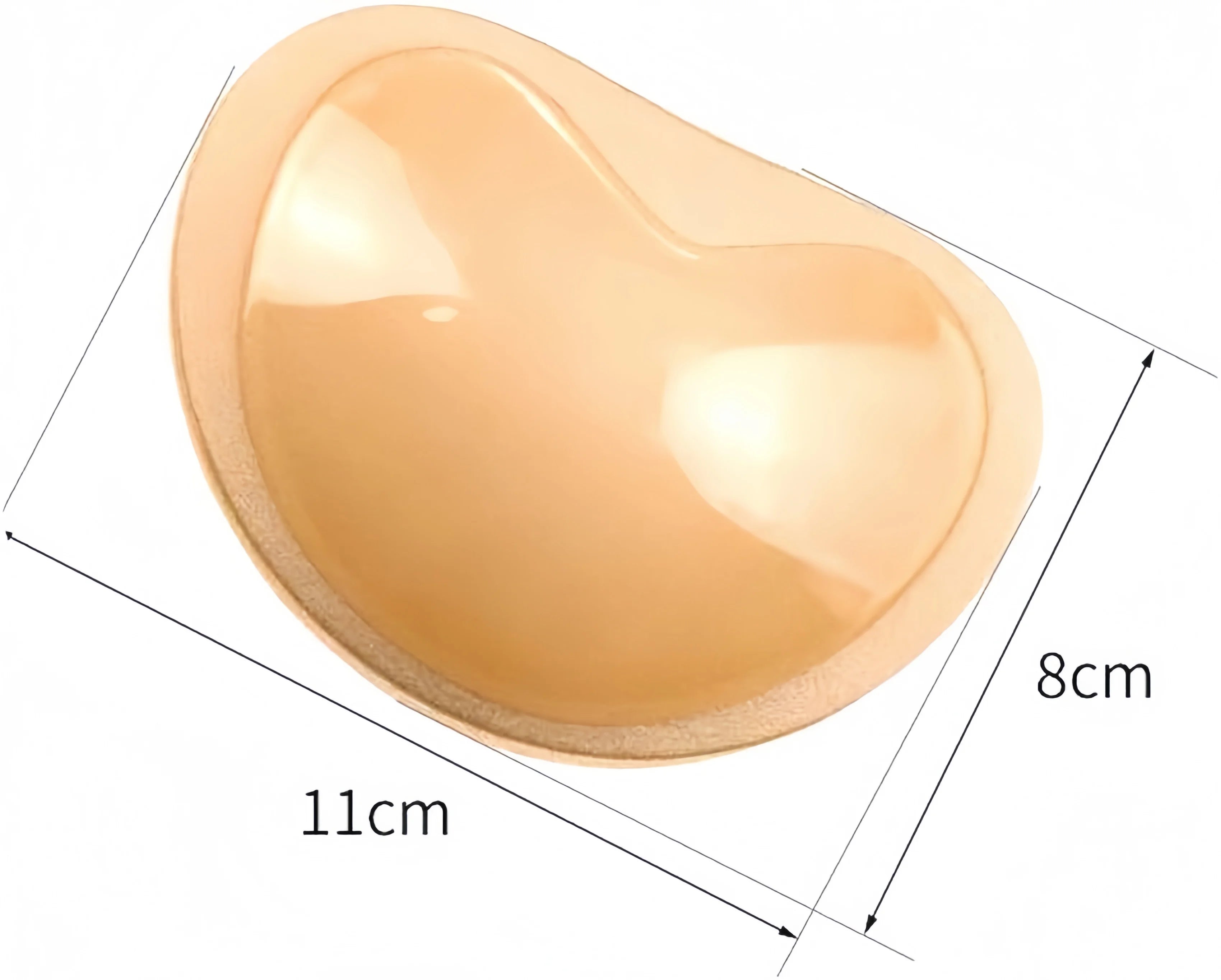 Bikini swimsuit chest pad insert, transparent, invisible, thick, cute silicone chest pad, waterproof, sweat proof - Sun Studio