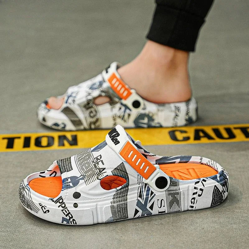 Soft Men's Shoe Eva Outdoor Sabot Male Slipper Fun Designer Luxury Low Price 2025 Fashion Comfortable High Quality Pvc Slides - Sun Studio