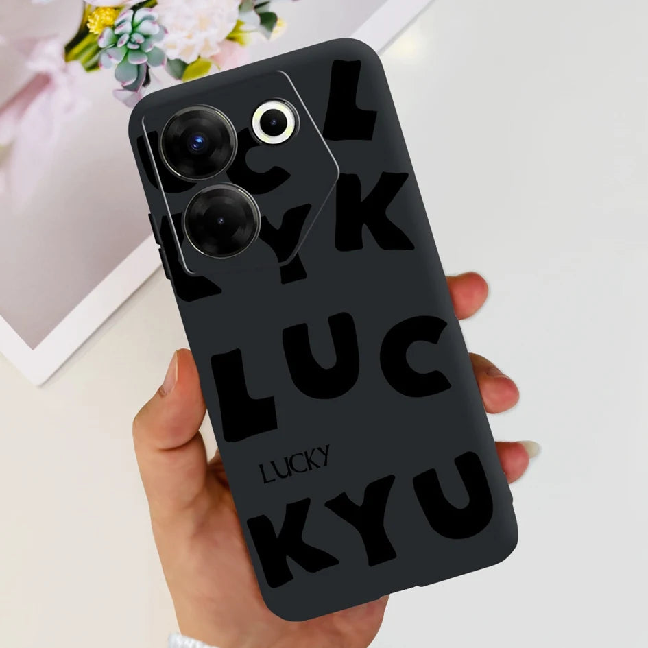 For Tecno Camon 20 Pro 5G Case 2023 Cute Love Heart Football Slim Cover Soft Silicone Funda For Tecno Camon20 Pro 5G CK8n Bumper