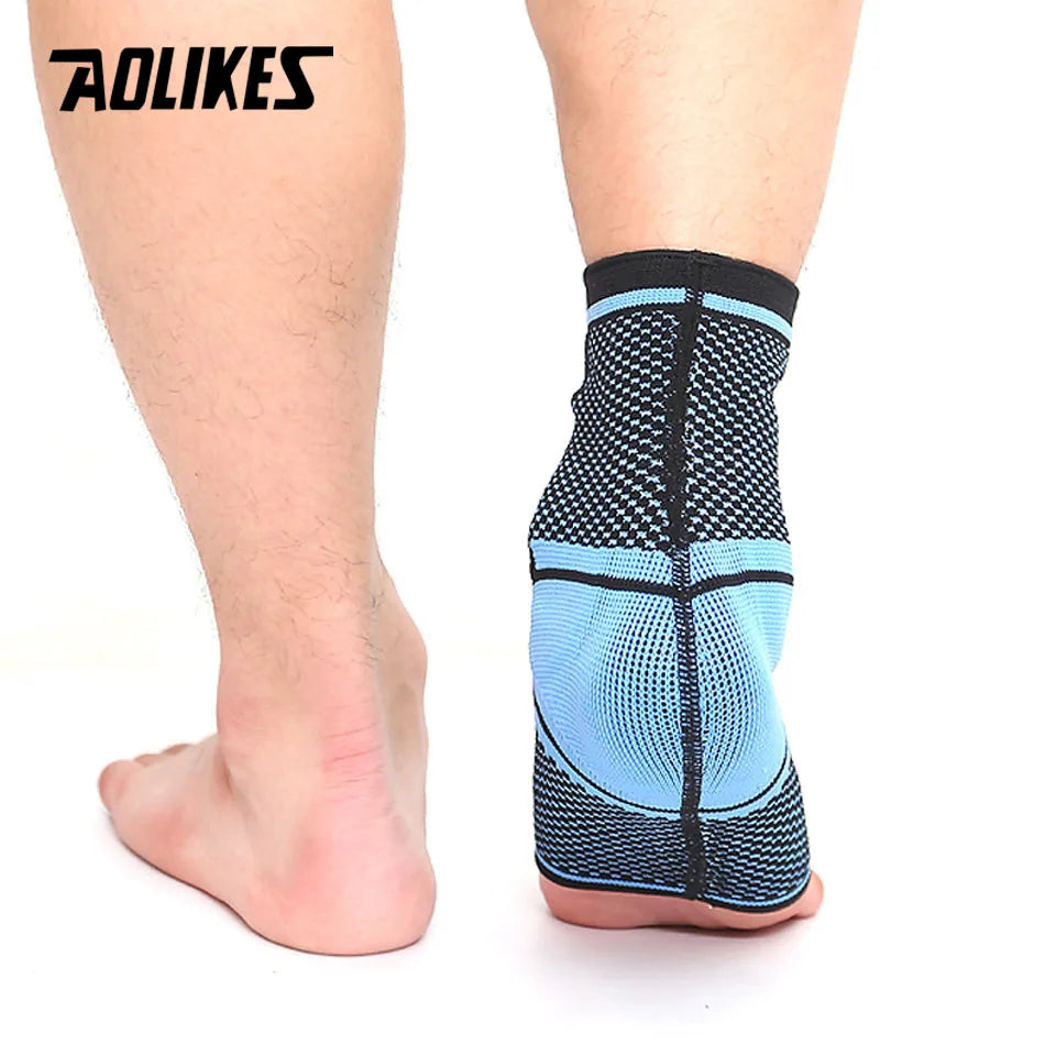 AOLIKES 1PCS Sports Ankle Support Ankle Pads Elastic Brace Guard Foot Basketball Football Badminton Anti Sprained Ankles Protect - Sun Studio