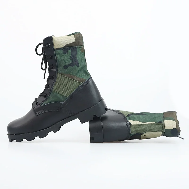 Tactical Boots Men Training Special High-Top Shoes Outdoor Shock-Absorbing Hard-Soled High-Waist Hiking Shoes - Sun Studio